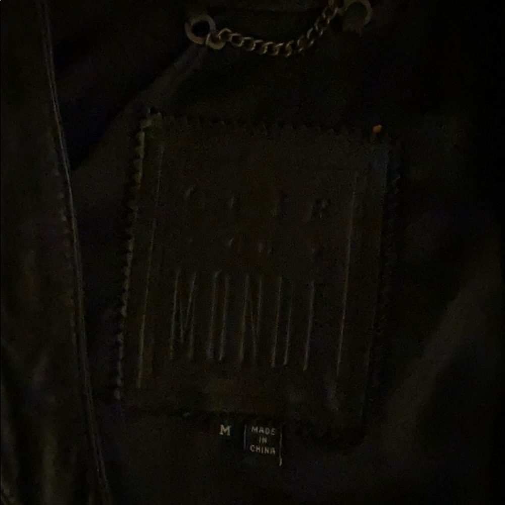 Cuir Du Monde Medium black leather vest - Picture 2 of 2